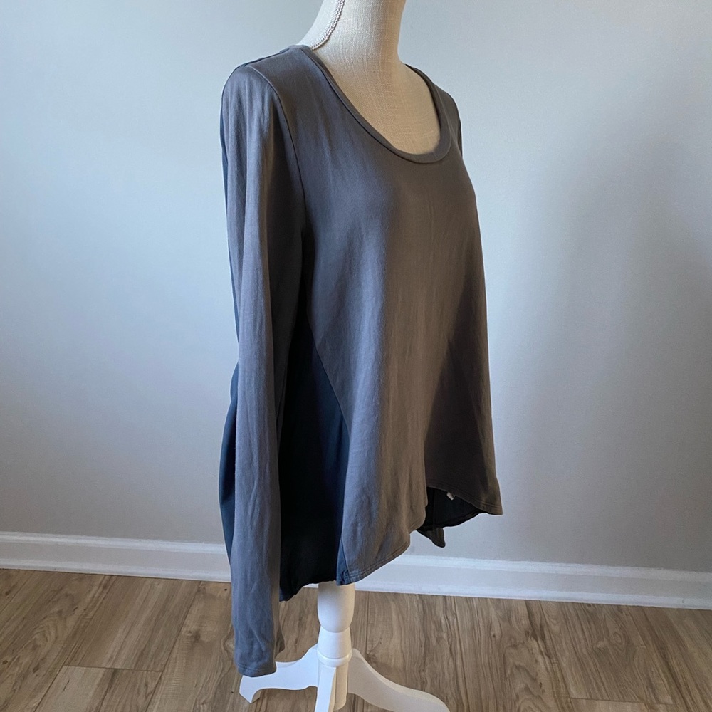 Anthropologie Mixmade Sweatshirt Top Gray - Picture 3 of 8